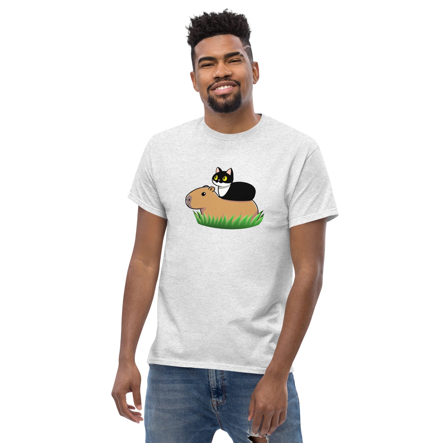 Toon Cat and Capy Men's classic tee