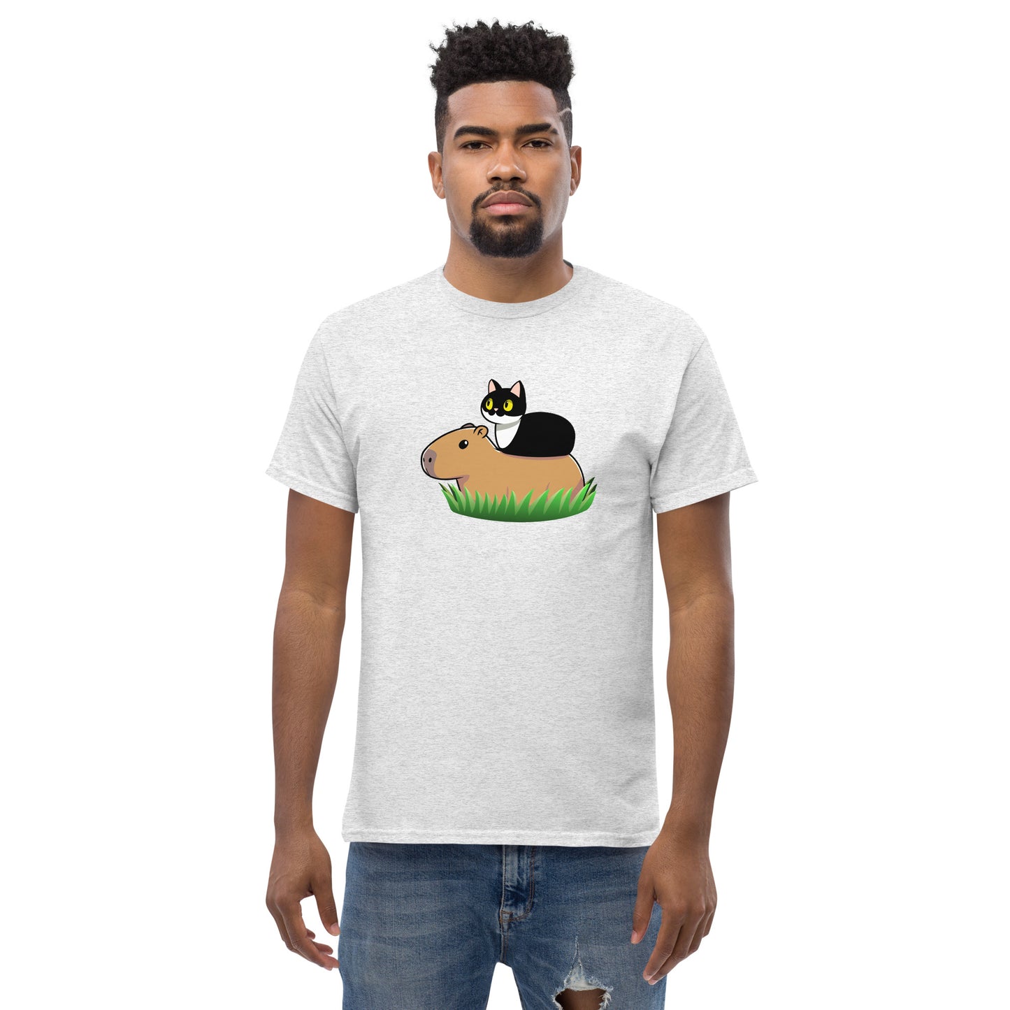 Toon Cat and Capy Men's classic tee