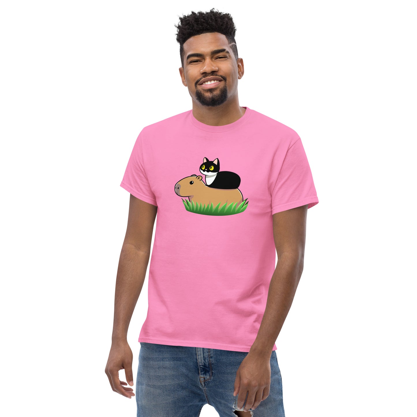 Toon Cat and Capy Men's classic tee
