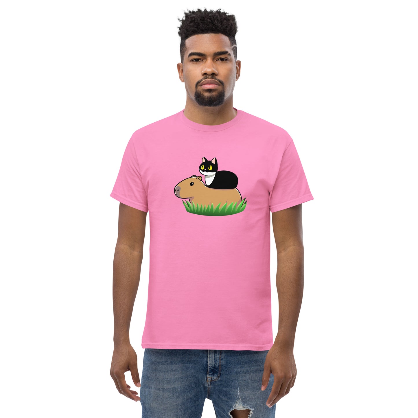 Toon Cat and Capy Men's classic tee