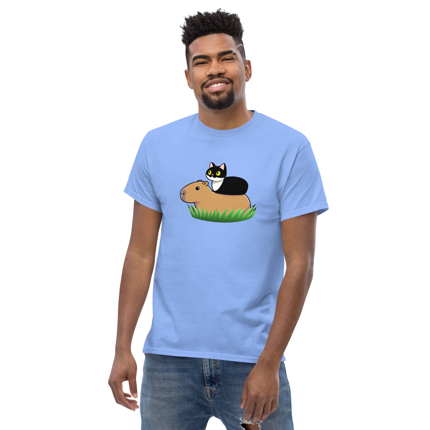Toon Cat and Capy Men's classic tee