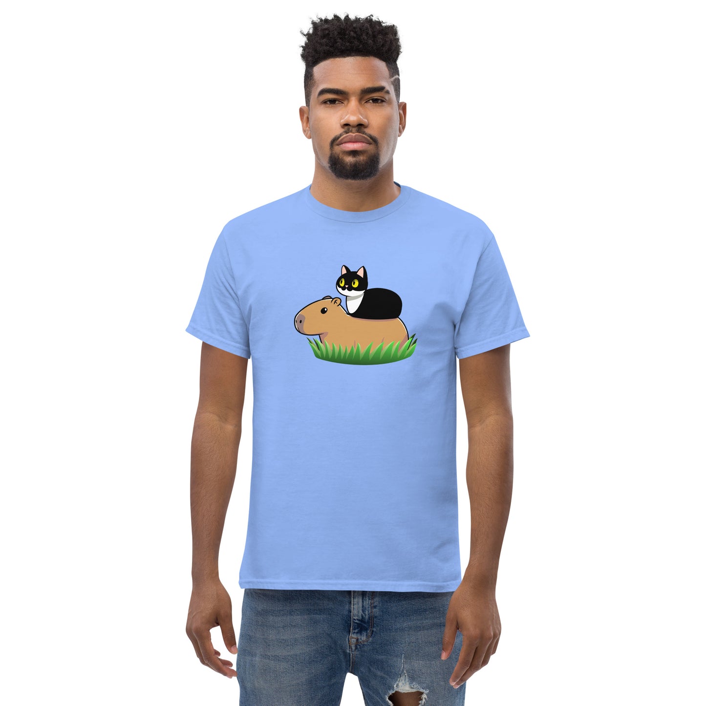 Toon Cat and Capy Men's classic tee