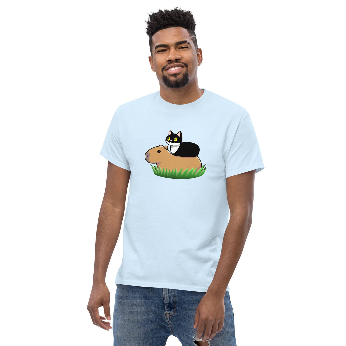 Toon Cat and Capy Men's classic tee