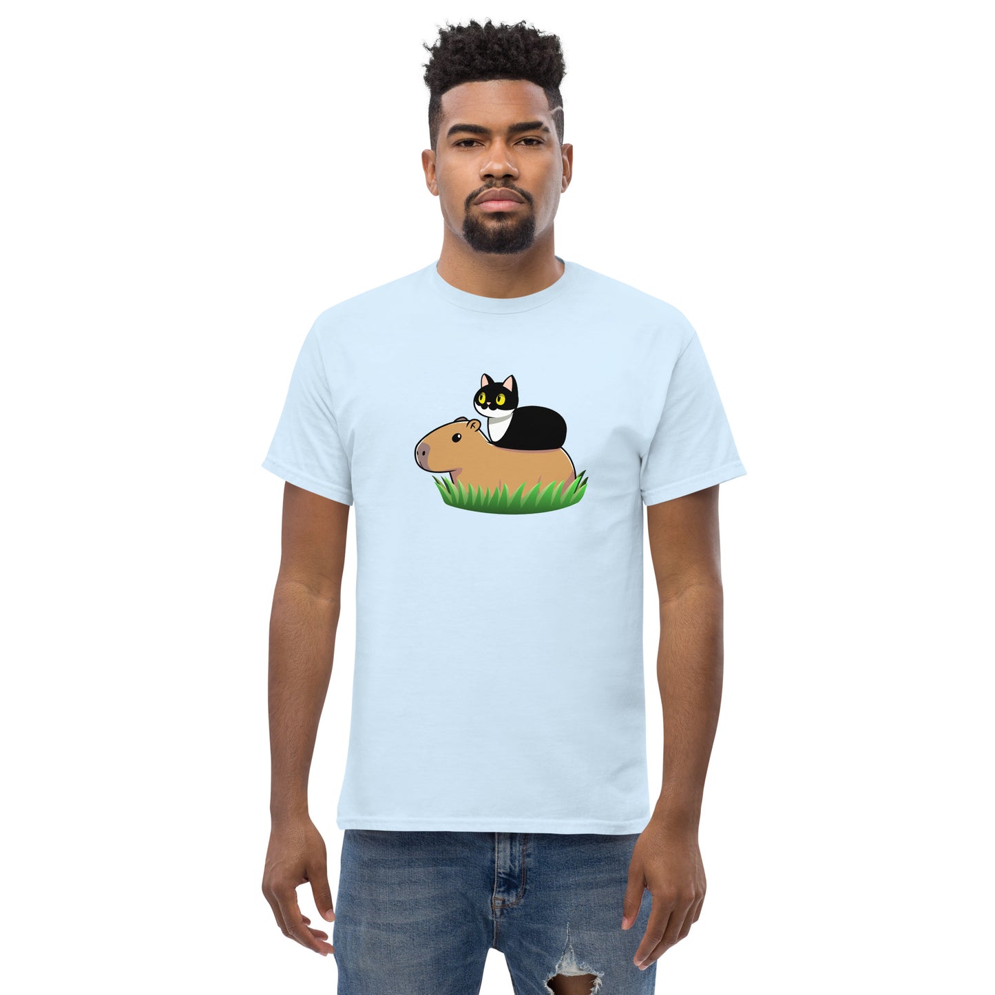 Toon Cat and Capy Men's classic tee