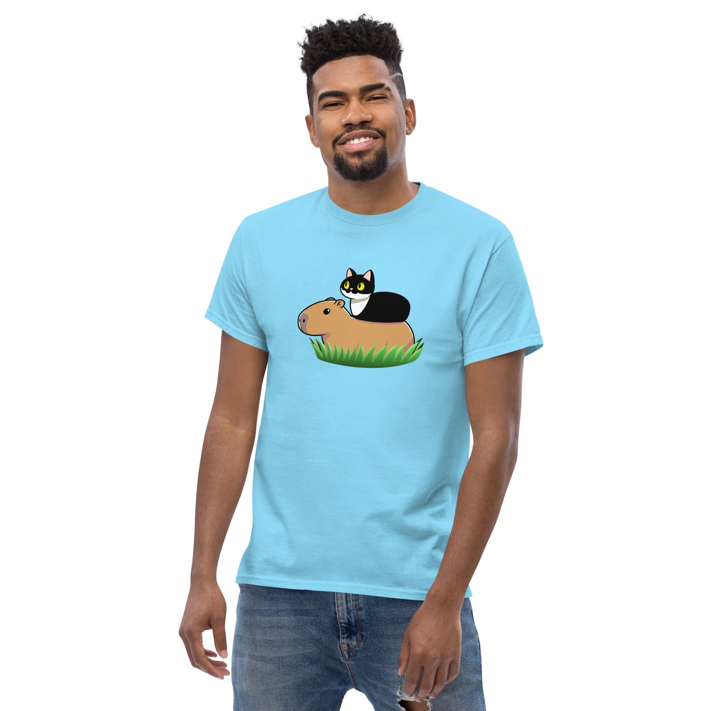 Toon Cat and Capy Men's classic tee