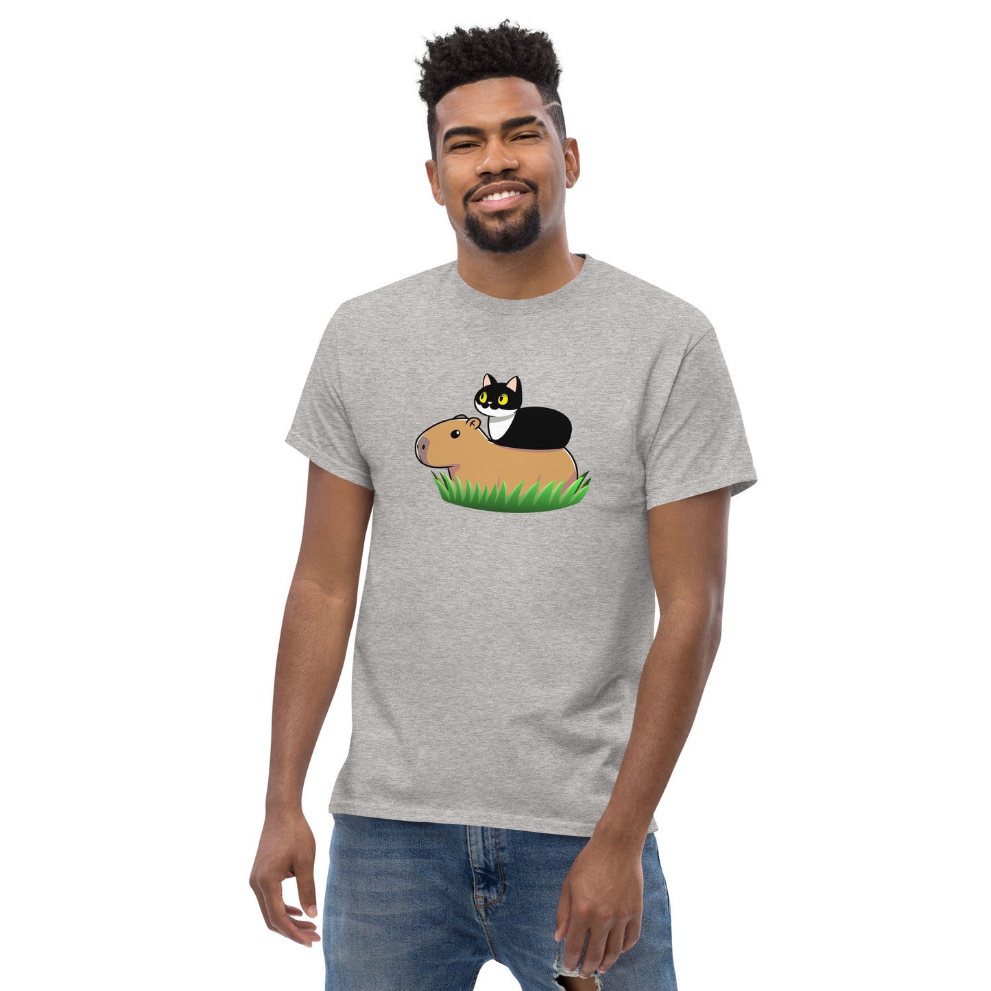 Toon Cat and Capy Men's classic tee
