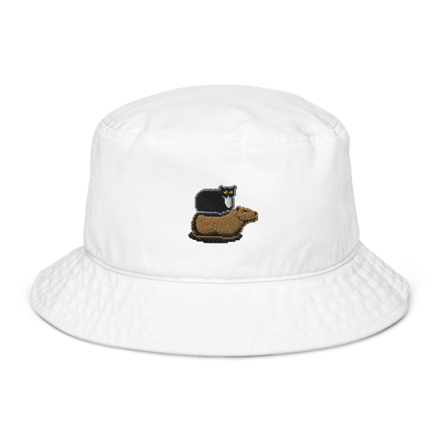 Bucket Hat (Pixel Cat & Capy Embroidered)
