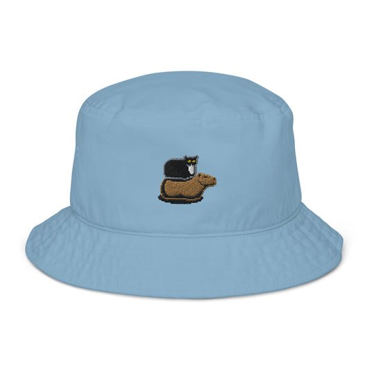 Bucket Hat (Pixel Cat & Capy Embroidered)